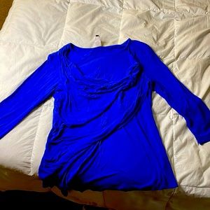 Long sleeve Royal Blue Blouse
